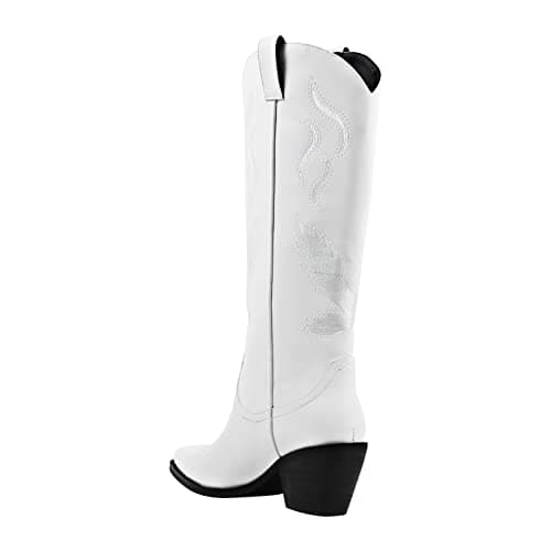 Richealnana Women's Embroidered Cowboy Boots