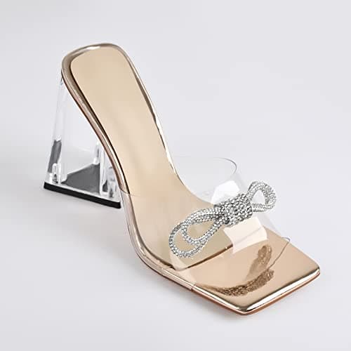 Women's Rhinestones Bowknot Mule Sandals