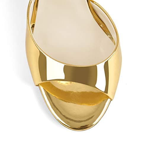 Richealnana Women's Gold Heeled Sandals