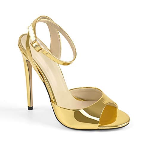 Richealnana Women's Gold Heeled Sandals