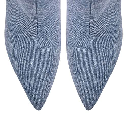 Women's Pointed Toe Slim Heel Knee High Boots