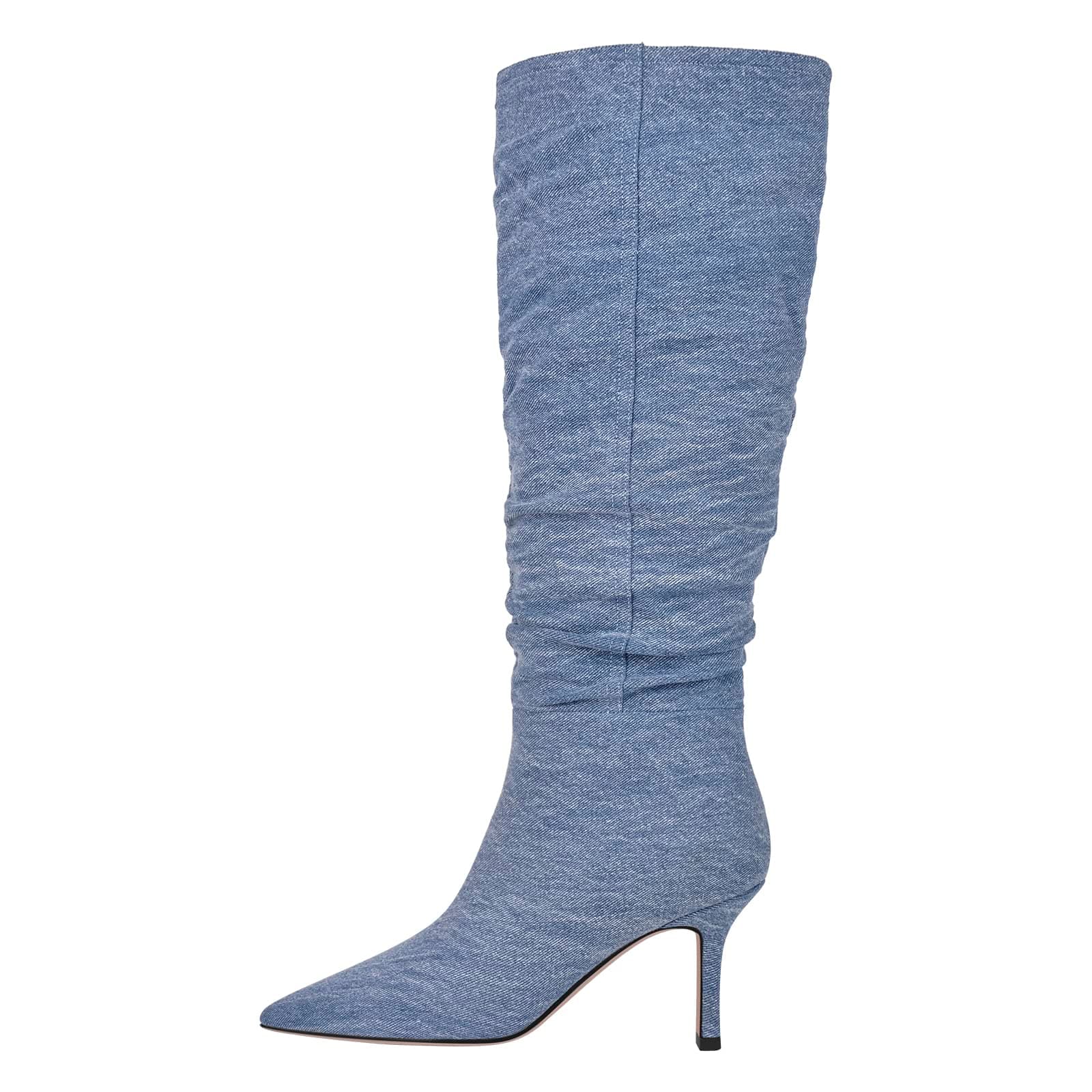 Women's Pointed Toe Slim Heel Knee High Boots